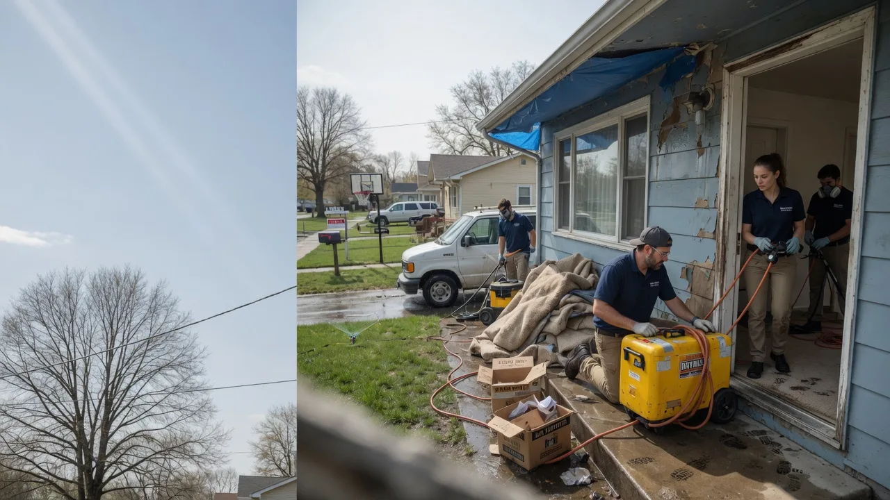 Basement Flood Cleanup in New Point, IN near me